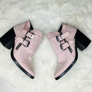 Forever 21 pink booties